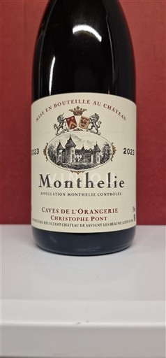 Burgundy Monthélie Caves de l'Orangerie 2023