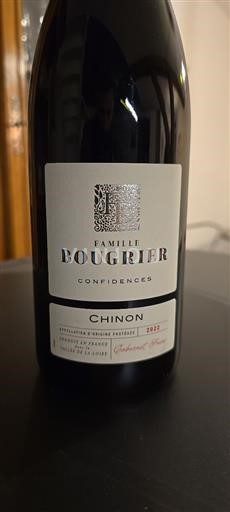Loire Valley Chinon Famille Bougrier Confidences 2022