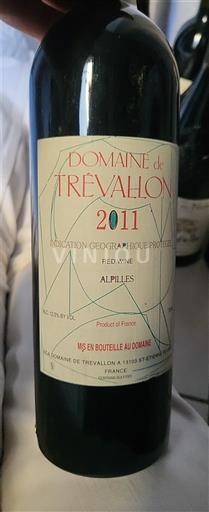 Alpes e regiões Ródano Alpilles Domaine Trèvallon 2011