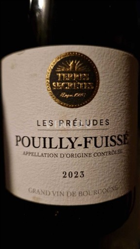 Burgundija Pouilly-fuissé Terres Secrètes Les Préludes 2023