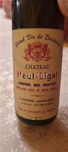 Bordeaux Côtes-de-bourg Château Haut-Ligat Niet-geïntegreerd