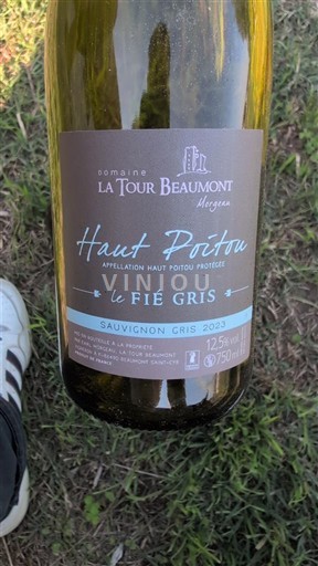 Poitou-Charentes Haut-Poitou Domaine La Tour Beaumont Le Fié Gris 2023