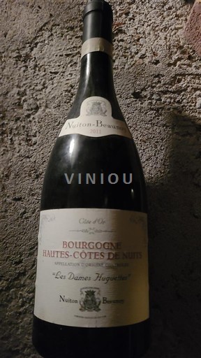 Borgoña Hautes Côtes de Nuits Nuiton-Beaunoy Les Dames Huguettes 2011