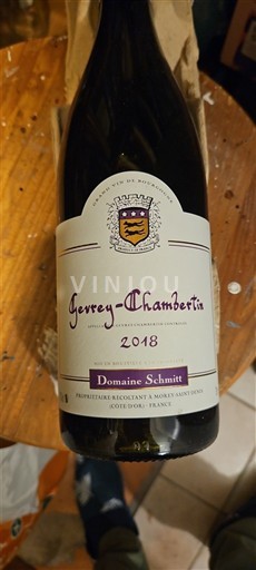 Bourgogne Gevrey-chambertin Domaine Schmitt 2018