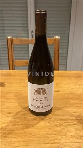 Borgonha Pommard Domaine Lebreuil Les Vignots 2022