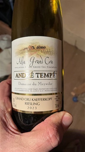 Alsace Không được chỉ định Grand Cru André Tempé 2023