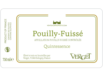 Borgonha Pouilly-fuissé Verget Quintessence 2022