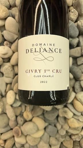 Burgundsko Givry Premier Cru Domaine Deliance Clos Charle 2022