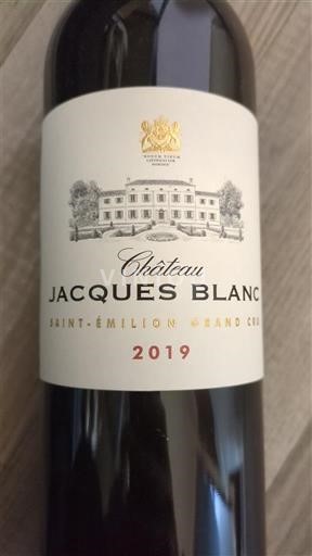 Bordeaux Saint-Émilion Grand Cru Grand Cru Château Jacques Blanc 2019