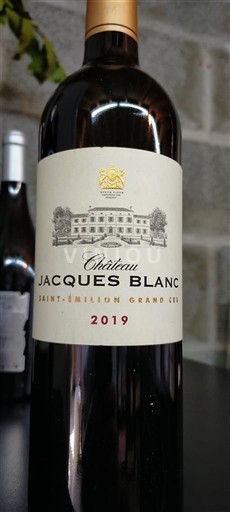 Bordeaux Saint-Émilion Grand Cru Grand Cru Château Jacques Blanc 2019