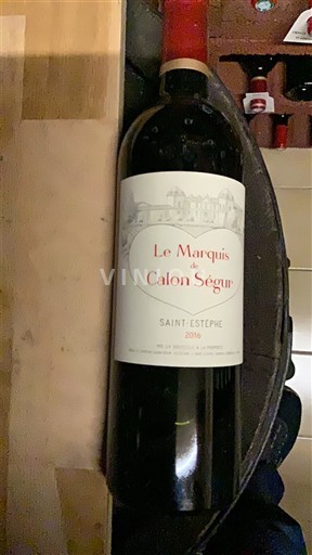 Bordeaux Saint-Estèphe Calon Ségur Le Marquis de Calon Ségur 2016