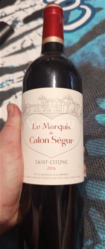 Bordeaux Saint-Estèphe Calon Ségur Le Marquis de Calon Ségur 2016
