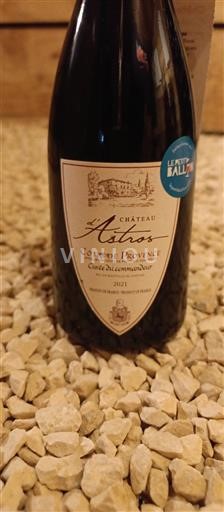 Rượu vang Rouge sec Cuvée du Commandeur Château d'Astros 2021 Pháp Provence Côtes-de-Provence AOC