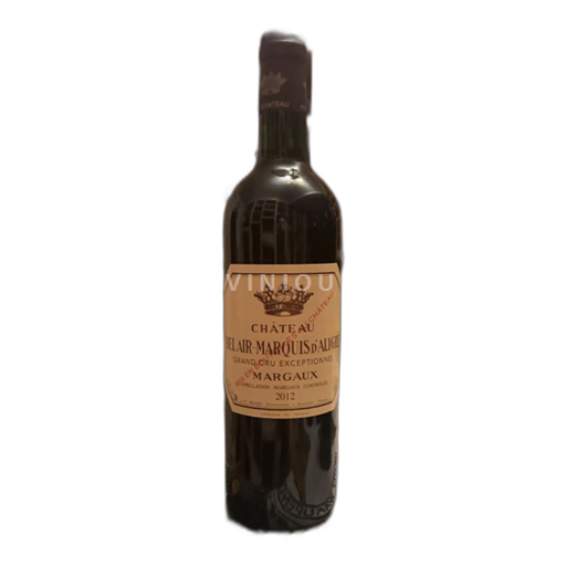 Bordeaux Margaux Château Bel Air Marquis d'Aligre Grand Cru Exceptionnel 2012