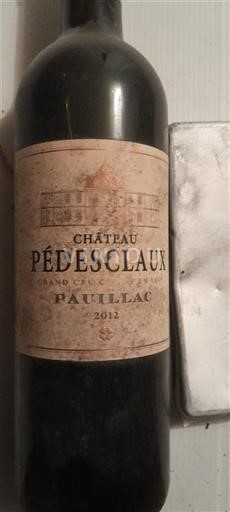 Bordeaux Pauillac Grand Cru Château Pédesclaux 2012