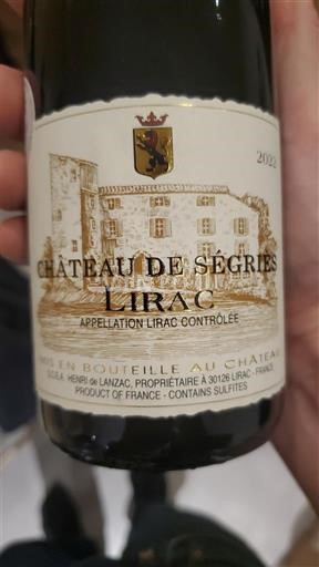 Vallée du Rhône Lirac Château de Ségriès 2022