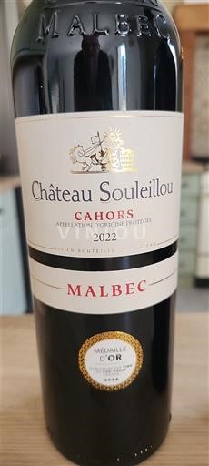 Tây Nam Cahors Château Souleillou Malbec 2022