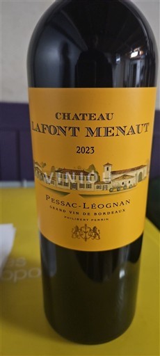 Bordeaux Pessac-Léognan Chateau Lafont Menaut 2023