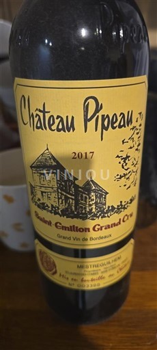 Bordeaux Saint-Émilion Grand Cru Château Pipeau 2017