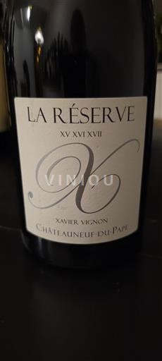 Lugina e Ronës Châteauneuf-du-Pape Xavier Vignon La Réserve XV XVI XVII Jo Viti