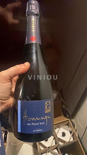 Vin Effervescent Blanc brut Hommage au Pinot Noir Henri Giraud Non millésimé France Champagne AOC