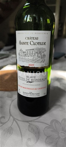 Bordeaux Blaye-Côtes-de-Bordeaux Château Sainte-Clotilde 2019