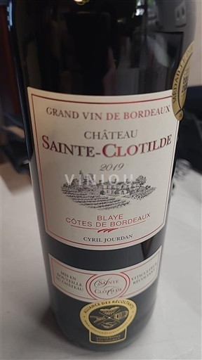 Bordoja Blaye-côtes-de-bordeaux Château Sainte-Clotilde 2019