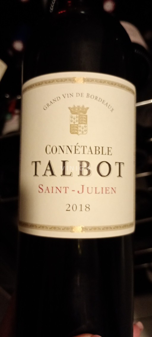 Bordeaux Saint-Julien Château Talbot Connétable Talbot 2018