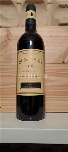 Bordeaux Moulis-en-Médoc Château Brillette 2003