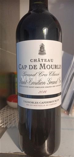 Bordeaux Saint-Émilion Grand Cru Château Cap de Mourlin 2016