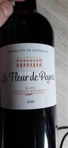 Bordeaux Blaye-Côtes-de-Bordeaux La Fleur de Peyrat 2022
