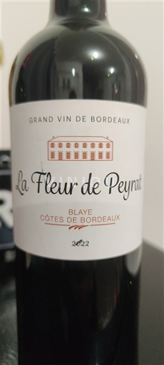 Bordeaux Blaye-Côtes-de-Bordeaux La Fleur de Peyrat 2022
