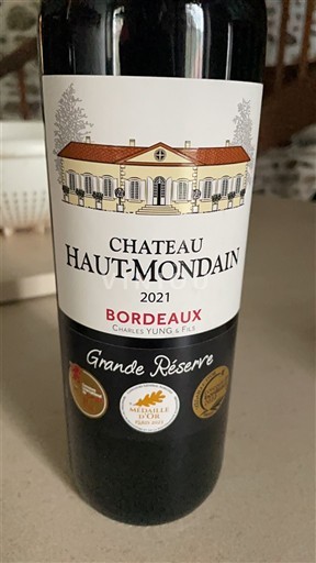 Bordeaux Château Haut-Mondain Grande Réserve 2021