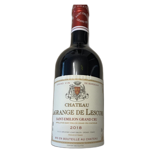 Bordéus Saint-Émilion Grand Cru Château LAGRANGE LESCURE 2018