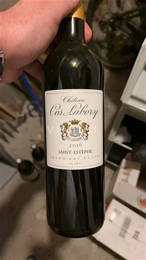 Bordeaux Saint-Estèphe Grand Cru Château Cos Labory 2016