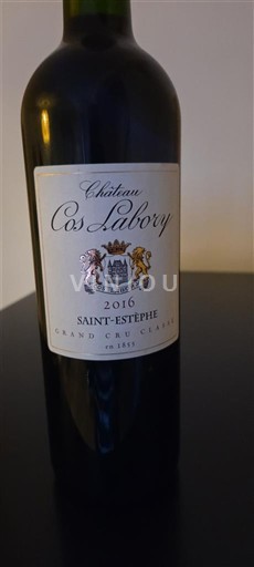 Bordeaux Saint-Estèphe Grand Cru Château Cos Labory 2016