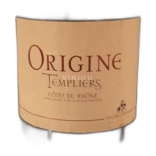 Rhônen laakso Côtes-du-rhône Cellier des Templiers Origine 2020