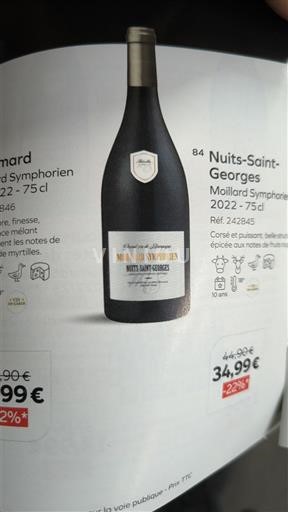 Burgundy Nuits-Saint-Georges Moillard Symphorien 2022