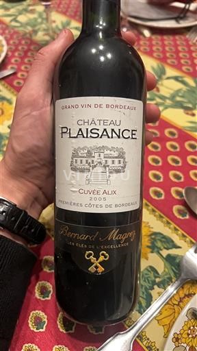 Bordeaux Premières Côtes de Bordeaux Château Plaisance Alix 2005