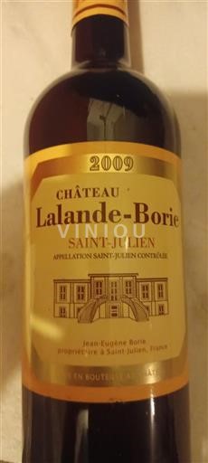 Bordéus Saint-Julien Château Lalande-Borie 2009