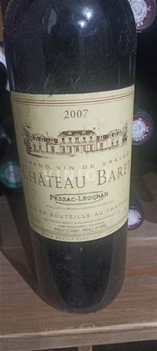 Bordeaux Pessac-Léognan Château Baret 2007