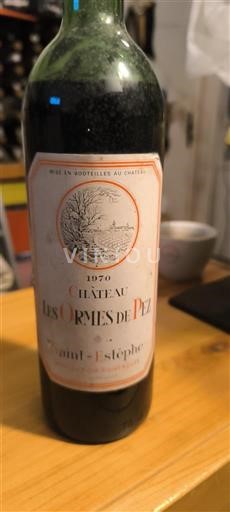 Bordeaux Saint-Estèphe Château Les Ormes de Pez 1970