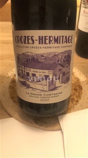 Thung lũng Rhône Crozes-hermitage Héritiers Chéron-Misset La Grand Comtadine 2022