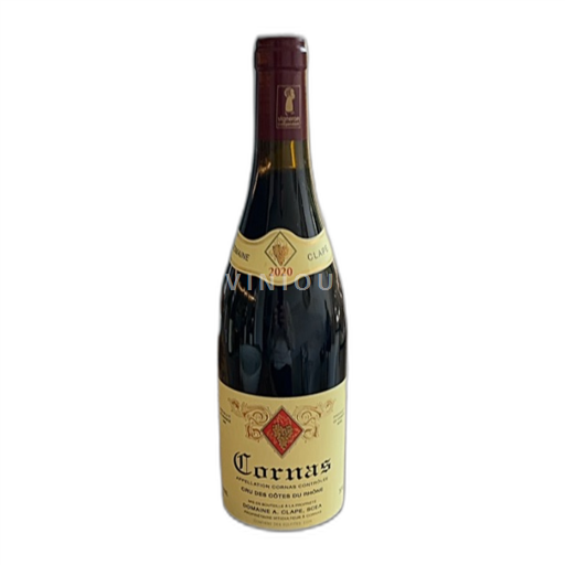 Vin Rouge sec Domaine A. Clape Non millésimé France Vallée du Rhône Cornas AOC
