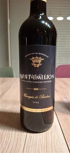 Bordeaux Saint-Émilion Marquis de Bechae 2023