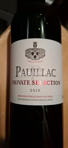 Bordeaux Pauillac Chateau Kirwan Private selection 2010