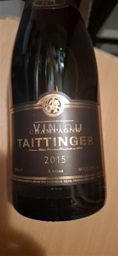 Šampanja Šampanjec Taittinger Millésimé 2015