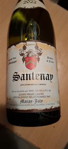 Burgundija Santenay Grand Cru Maray Joly 2022