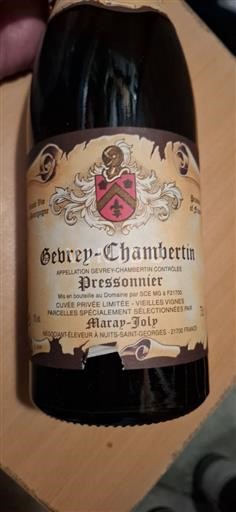 Burgundija Gevrey-chambertin Grand Cru Maray Joly Pressonnier 2021
