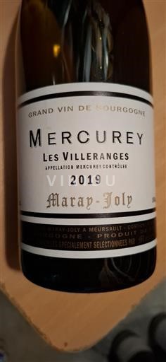 Burgundija Mercurey Maray Joly Les Villeranges 2019